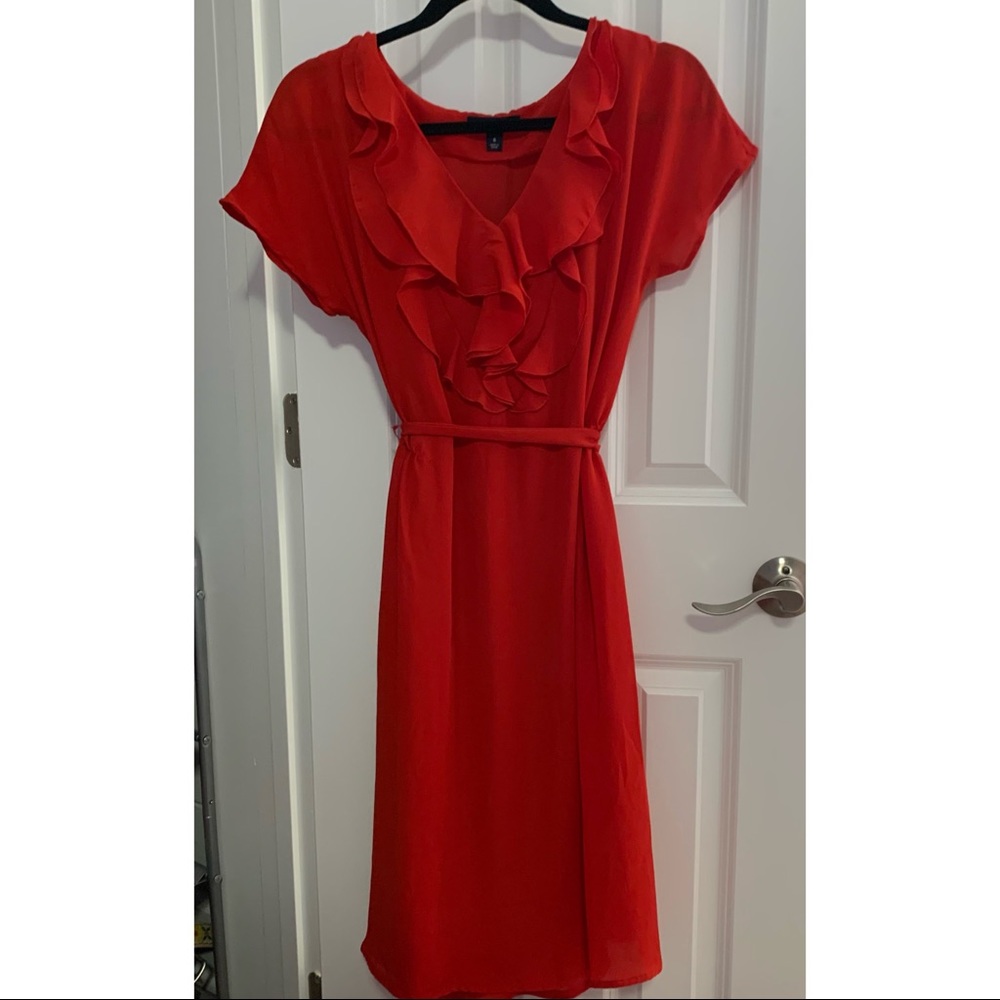 Lands’ End Red Flowing Dress